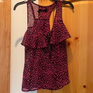 Sheer racer back tank